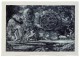 Za kulisami | Endi Poskovic, Kamień testowy ze skałą III studium (Odległy widok według H. Seghersa), litografia z dwóch kamieni na papierze Kazo Okawara, USA